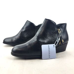 Aerosoles Women's Collaroy Ankle Boot Leather Black  Size 6